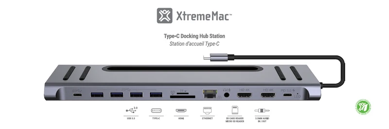 12 in 1 - Type-C Docking Hub Station