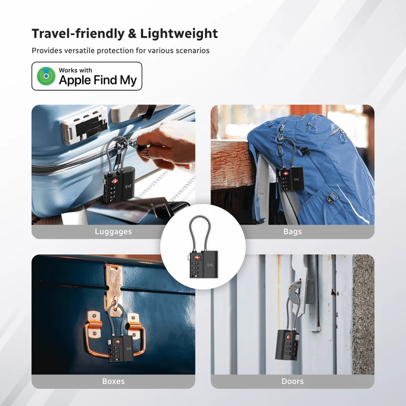 X-Lock Pro: Apple Find My Smart Lock | TSA-Approved & USB-C