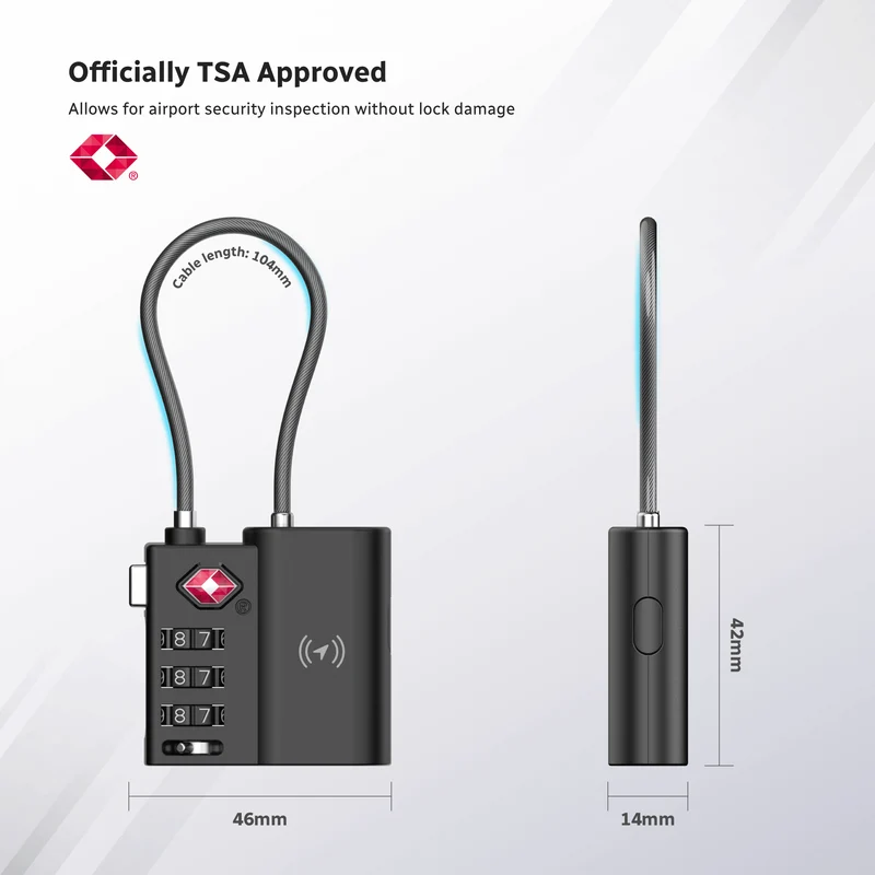 X-Lock Pro: Apple Find My Smart Lock | TSA-Approved & USB-C