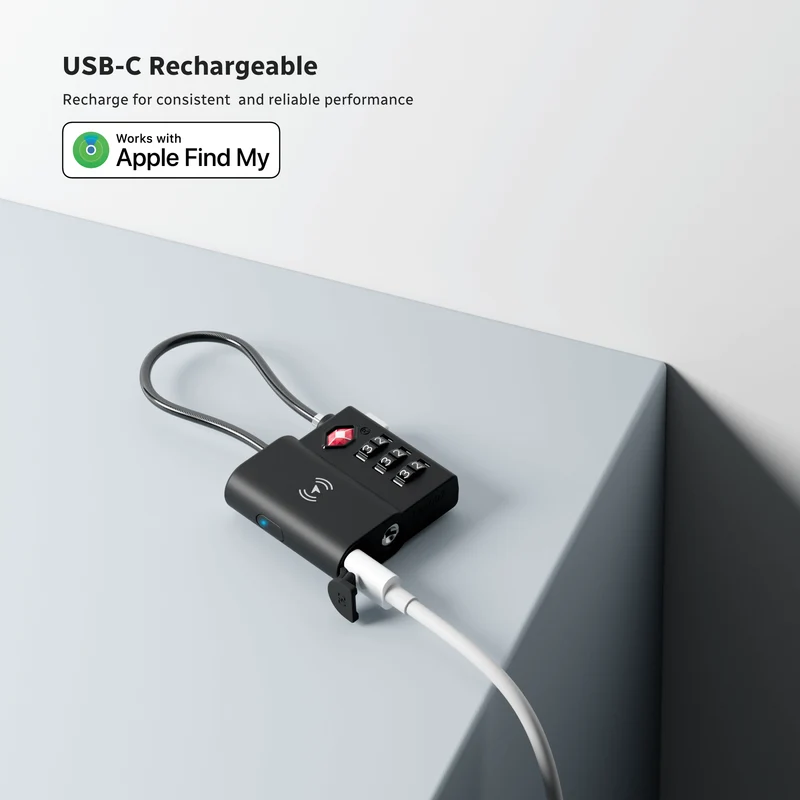 X-Lock Pro: Apple Find My Smart Lock | TSA-Approved & USB-C