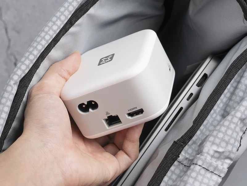 XtremeMac X-CUBE PRO: 6-Port USB-C Hub & 130W Charger | Compact Desktop Solution