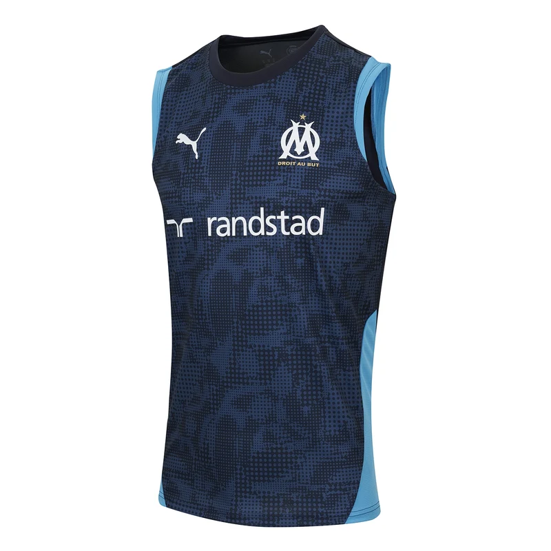 Debardeur Training OM Bleu Navy