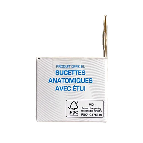 Sucette Anatomique avec étui Olympique de Marseille