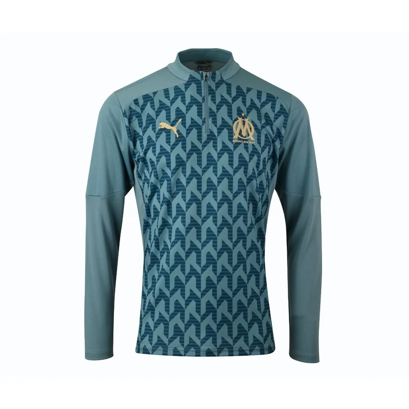 Sweat 1/4 Zip Pre-Match OM Bleu Turquoise