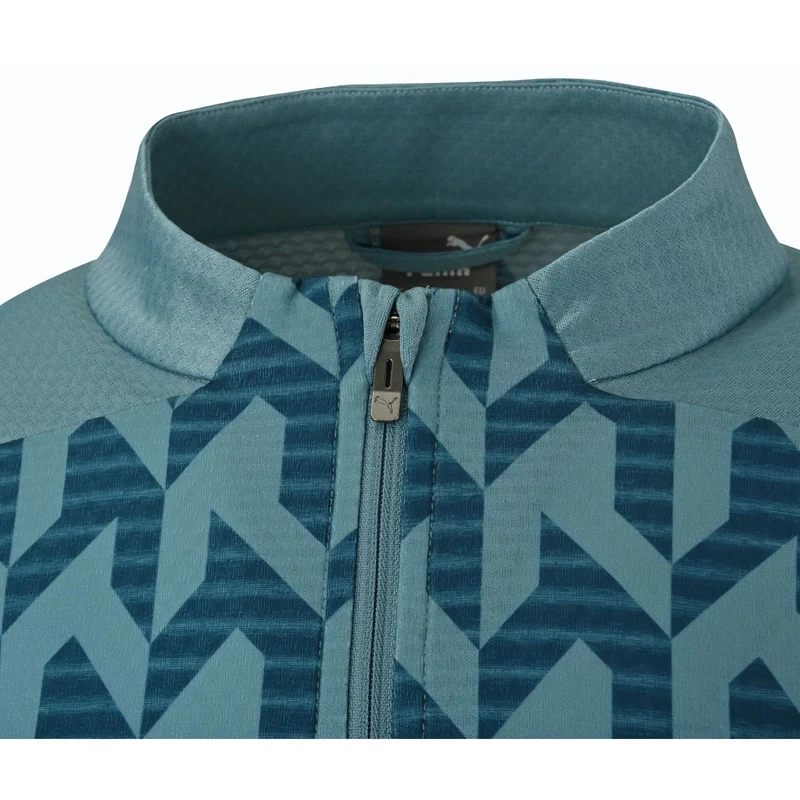 Sweat 1/4 Zip Pre-Match OM Bleu Turquoise