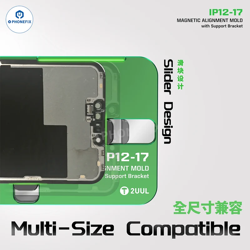 Moule d'alignement magnétique d'écran 2UUL SH01 pour iPhone 12-17 pouces avec support