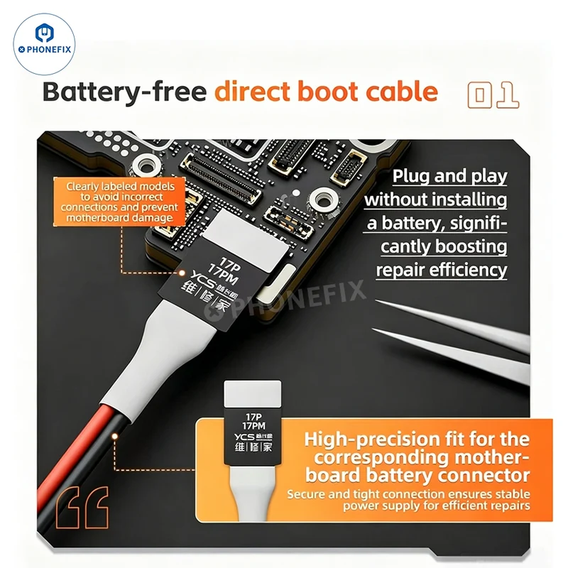 Câble d'alimentation YCS D03 16-en-1 pour iPhone 8-17 Pro Max et Android