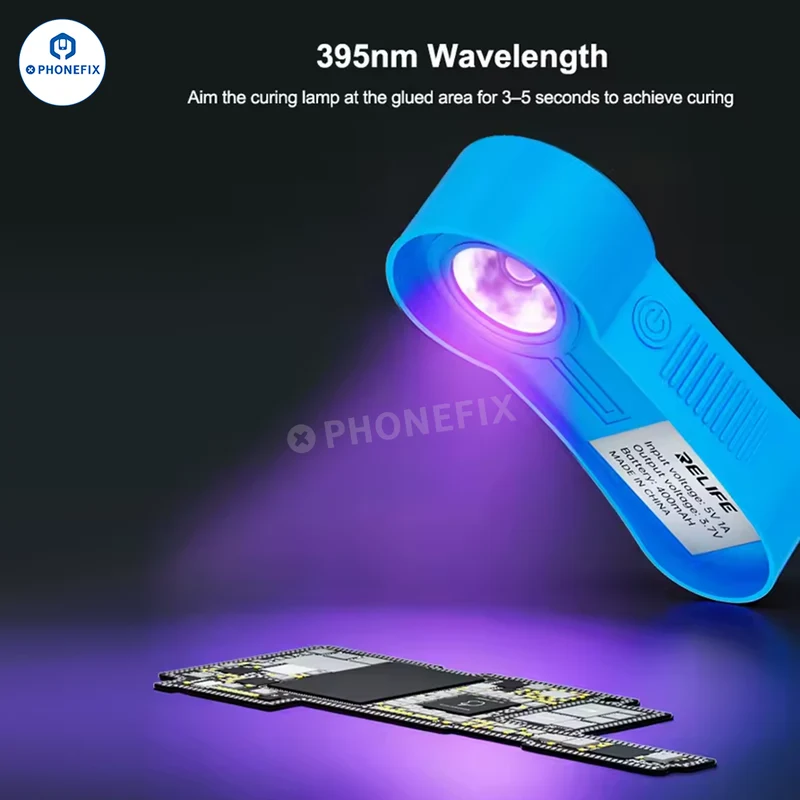 Lampe de polymérisation UV RELIFE série RL-014 pour la réparation de circuits imprimés de téléphones
