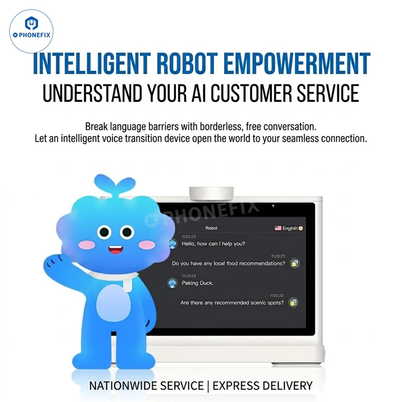 Traducteur intelligent à double écran, traduction multilingue en temps réel