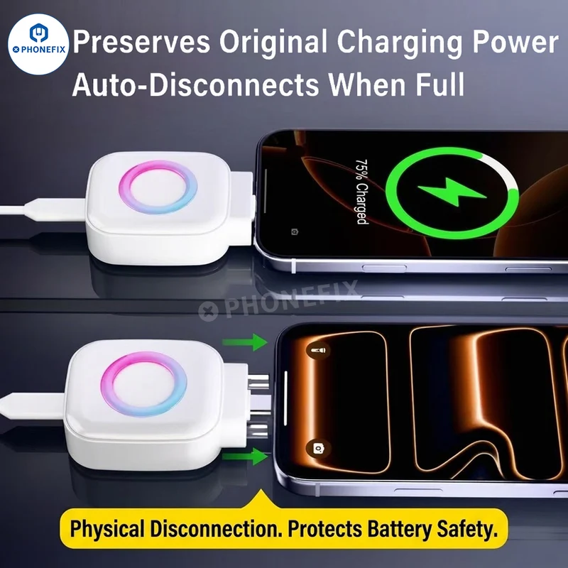 Chargeur rapide USB-C 140 W avec séparateur de charge complète pour iPhone et Android