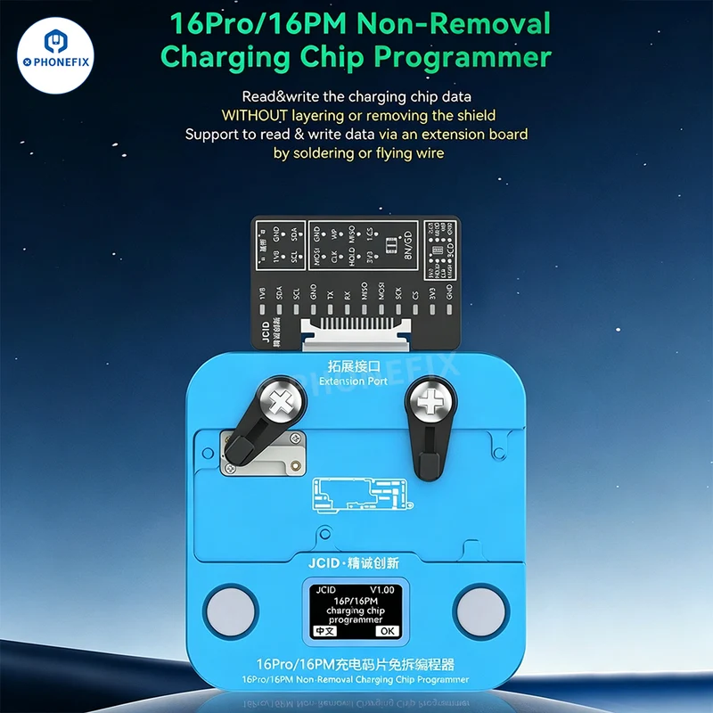 Programmateur de puce de charge non amovible JCID pour iPhone 16 Pro/16 PM