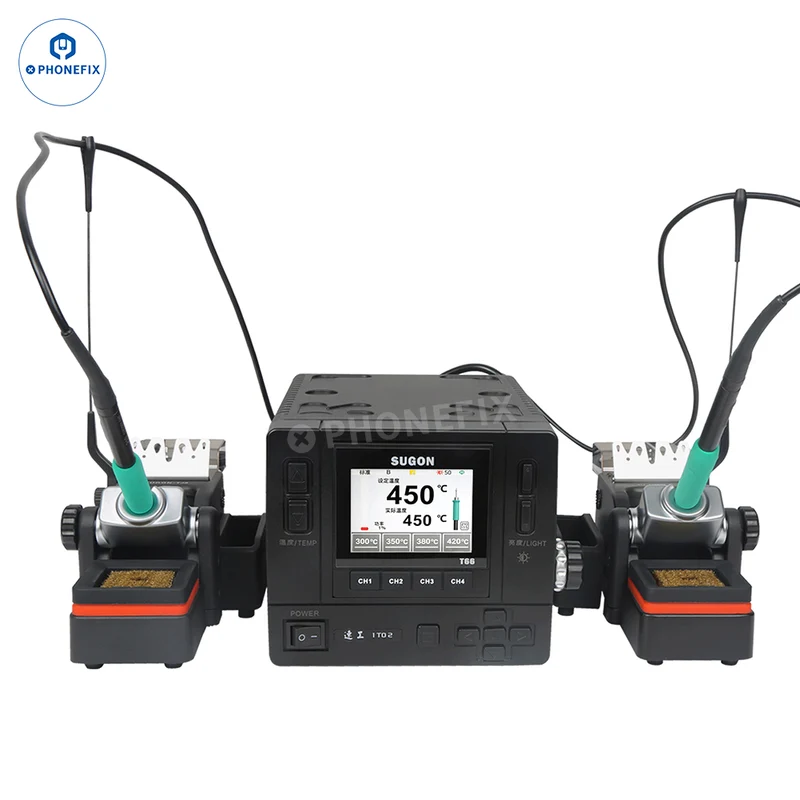 Station de soudage SUGON T66 compatible avec les pointes C210/245/470