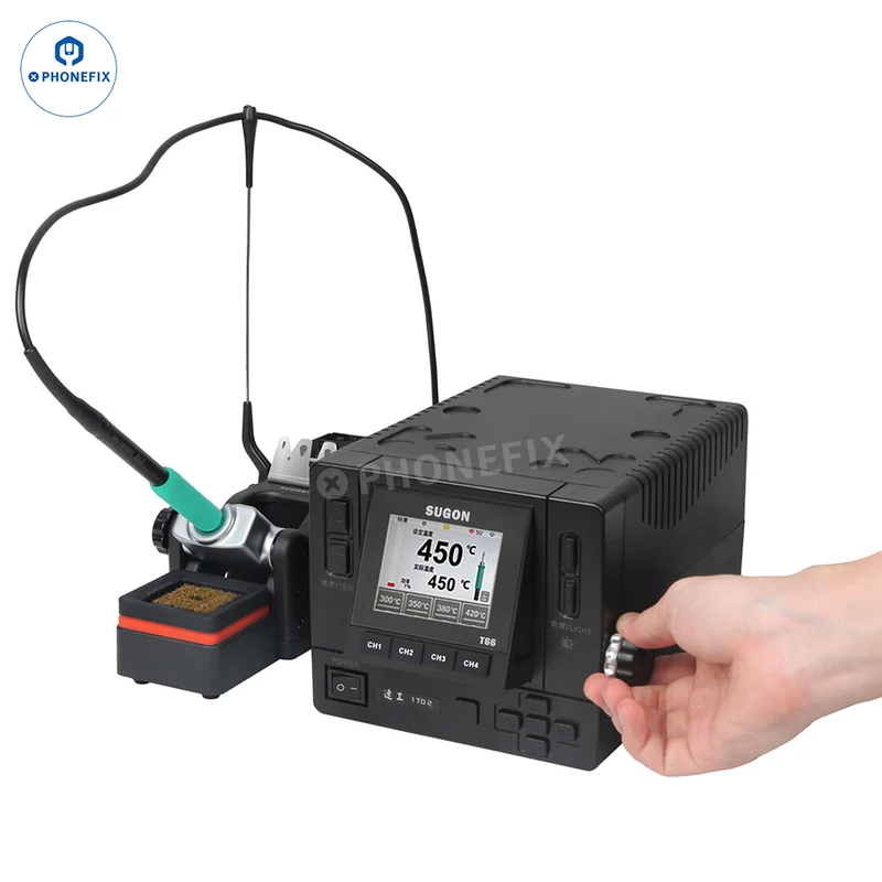 Station de soudage SUGON T66 compatible avec les pointes C210/245/470