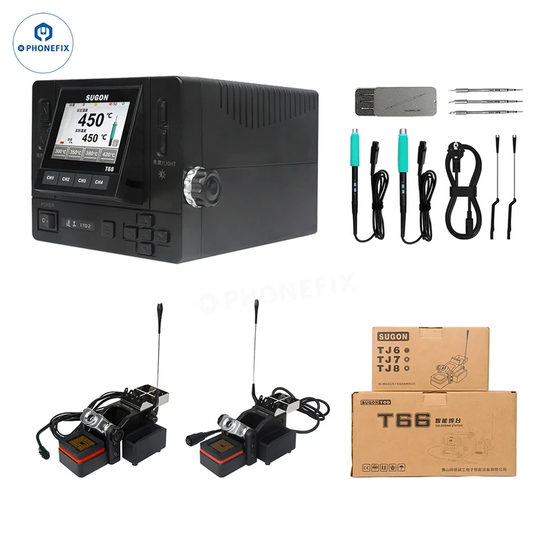 Station de soudage SUGON T66 compatible avec les pointes C210/245/470