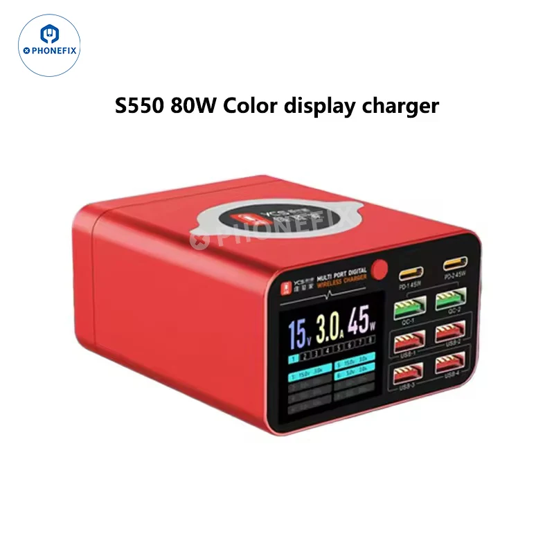 Station de charge rapide USB numérique multiport YCS MY PD QC