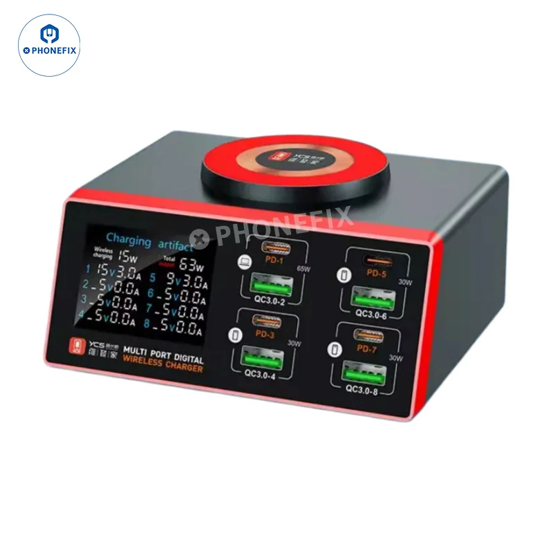 Station de charge rapide USB numérique multiport YCS MY PD QC