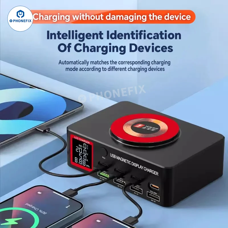 Station de charge rapide USB numérique multiport YCS MY PD QC