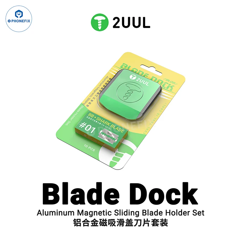 Lame 2UUL BB01 et support magnétique en aluminium BL05 pour la réparation de téléphones