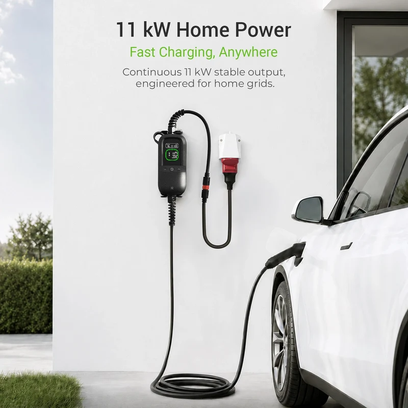 Rheidon PC200 Pro-11K | Portable EV Charger – Universal Plug Compatibility