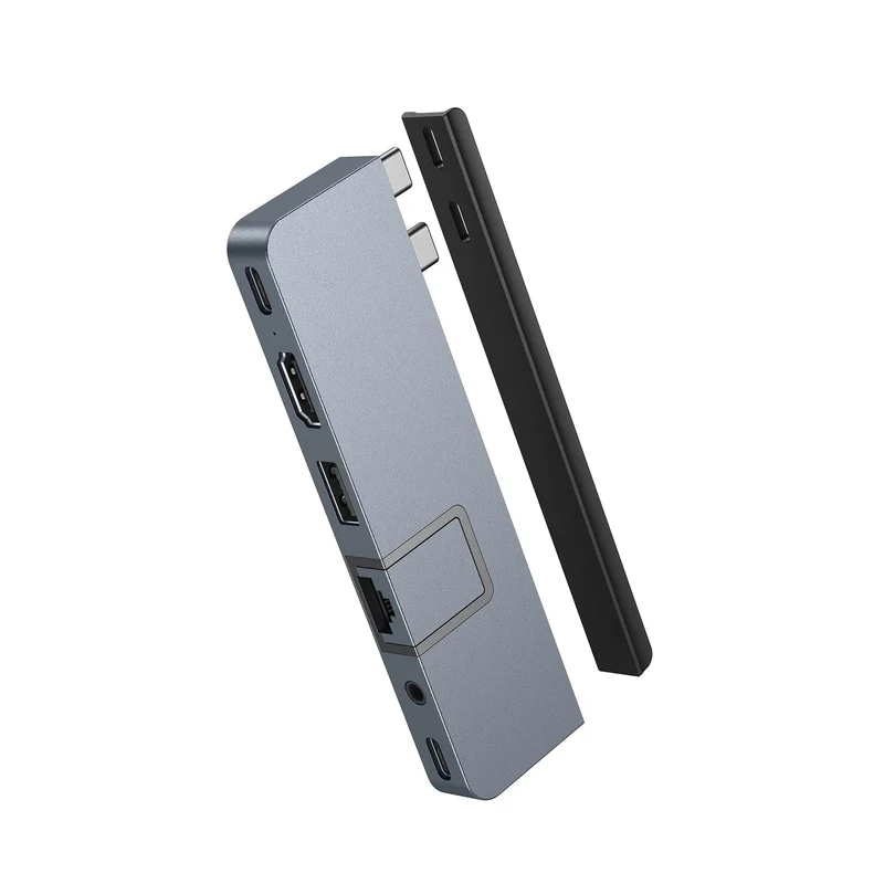 Hub USB-C DUO PRO 7-en-2 - Gris