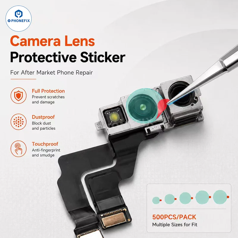 Autocollant de protection pour objectif de caméra MobiTool pour la réparation de téléphones portables