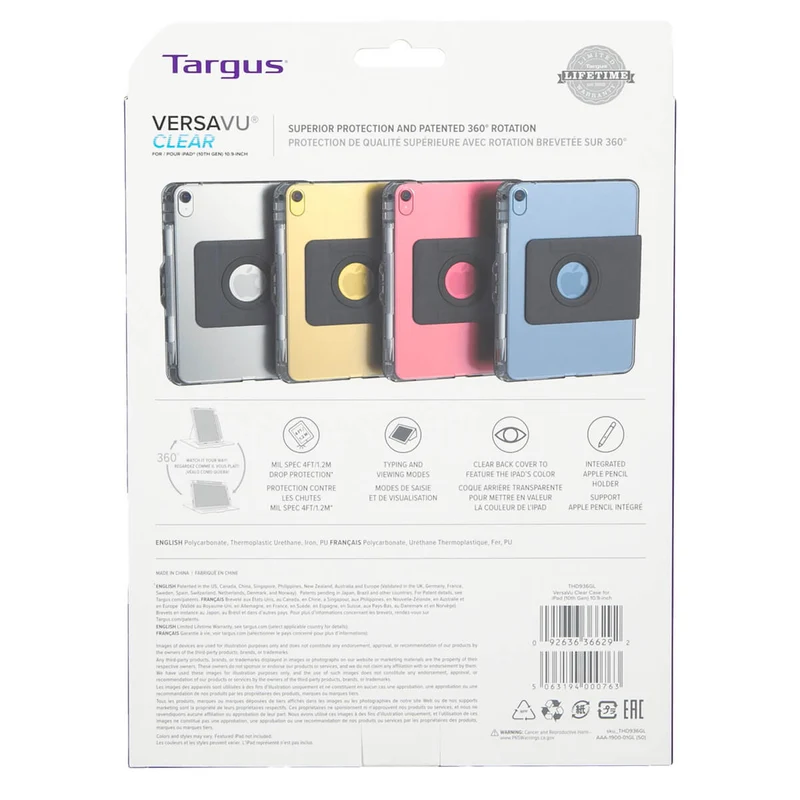 VersaVu® Clear Case pour iPad® (A16) et iPad (10th gen.) 10.9-inch