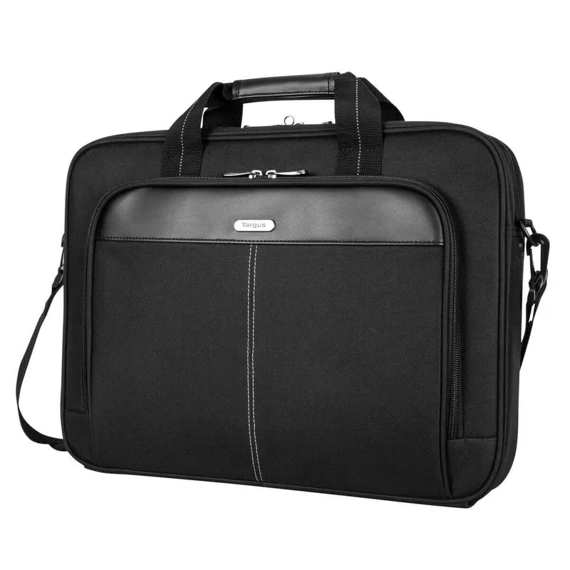 15.6" Classic Slim Briefcase - Noir