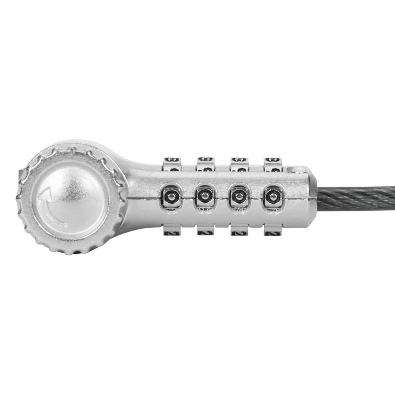 DEFCON® Ultimate Serrure à câble à combinaison universelle sérialisée avec tête de serrure adaptable Slimline - (B2B single pack)