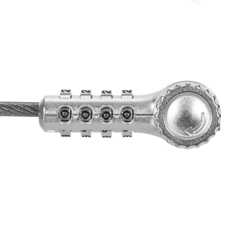 DEFCON® Ultimate Serrure à câble à combinaison universelle sérialisée avec tête de serrure adaptable Slimline - (paquet de 25 B2B)