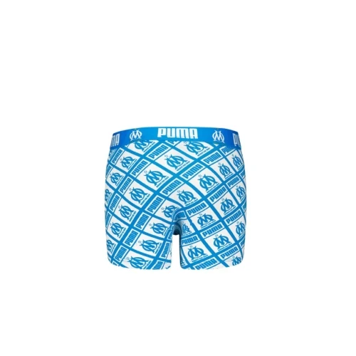 Boxer Puma OM Blanc/Bleu Pour Enfant