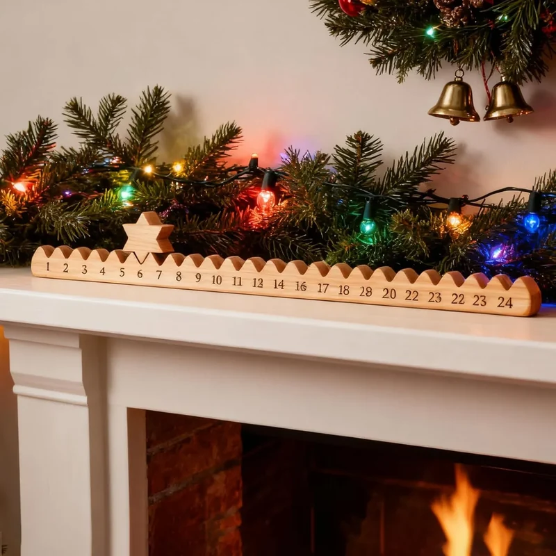 Calendrier de l'avent en bois