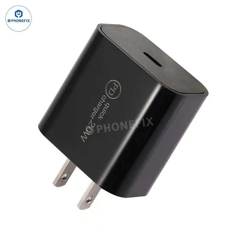 Adaptateur secteur PD 20 W certifié CE pour chargeur Apple iPhone 15, 16 et 17