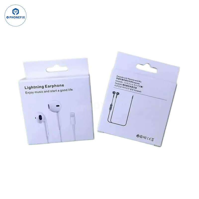 Écouteurs intra-auriculaires filaires EarPods Lightning/USB-C pour Apple et Huawei