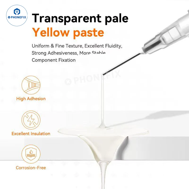 Flux de soudure transparent sans plomb MobiTool MT-11 pour la réparation de circuits imprimés de téléphones