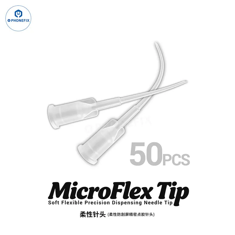 Aiguille flexible 2UUL CS10 MicroFlex Tip pour la distribution de colle liquide