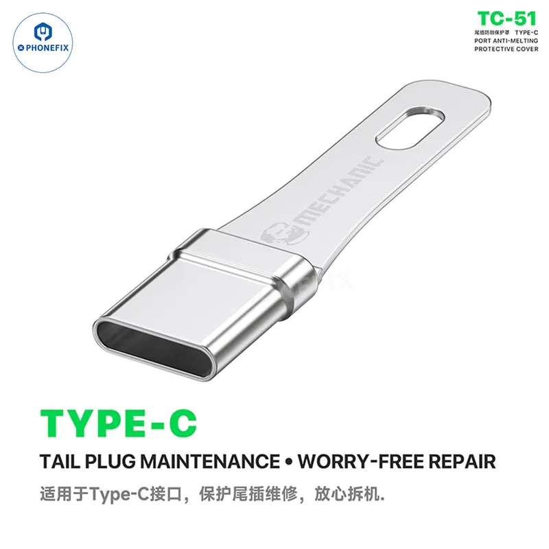 Couvercle de protection anti-fusion pour port de charge Type-C MECHANIC TC-51