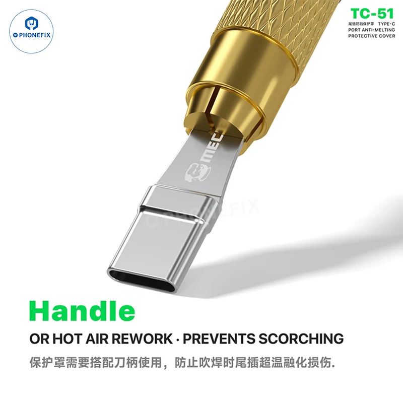 Couvercle de protection anti-fusion pour port de charge Type-C MECHANIC TC-51