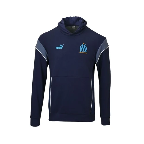 Sweat A Capuche OM Ftblarchive Bleu