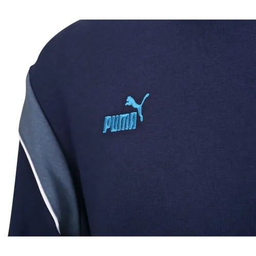 Sweat A Capuche OM Ftblarchive Bleu