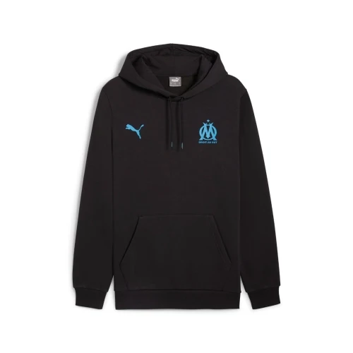 Sweat A Capuche Essential OM Noir Et Bleu