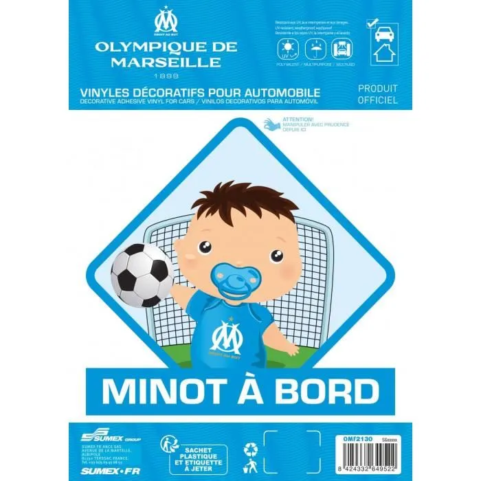 Adhésif Minot à bord OM