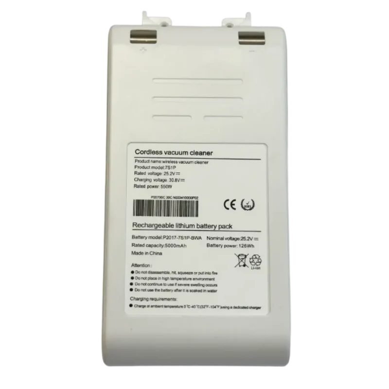 Batterie lithium 25.2V, connecteur 10 broches pour aspirateurs Dreame V8, V9