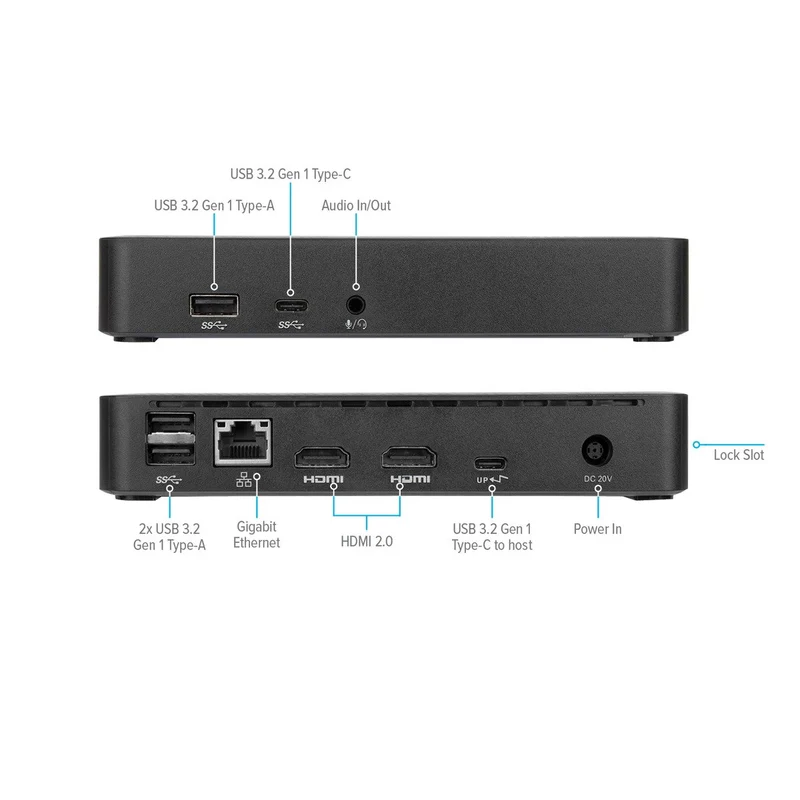 Station d'accueil universelle USB-C DV4K avec alimentation 65 W