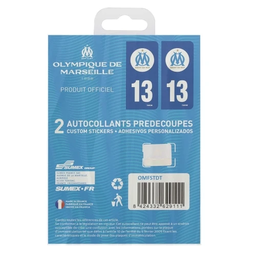 Lot De Deux Autocollants OM 13