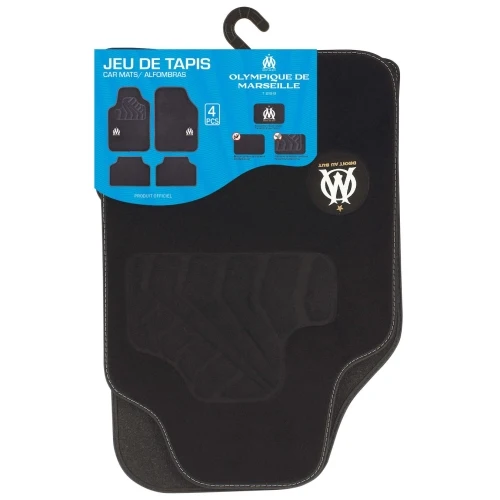 Jeu De Tapis Moquette Universel OM Noir