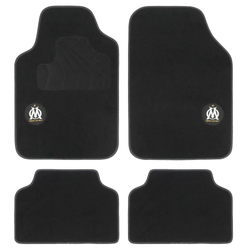 Jeu De Tapis Moquette Universel OM Noir