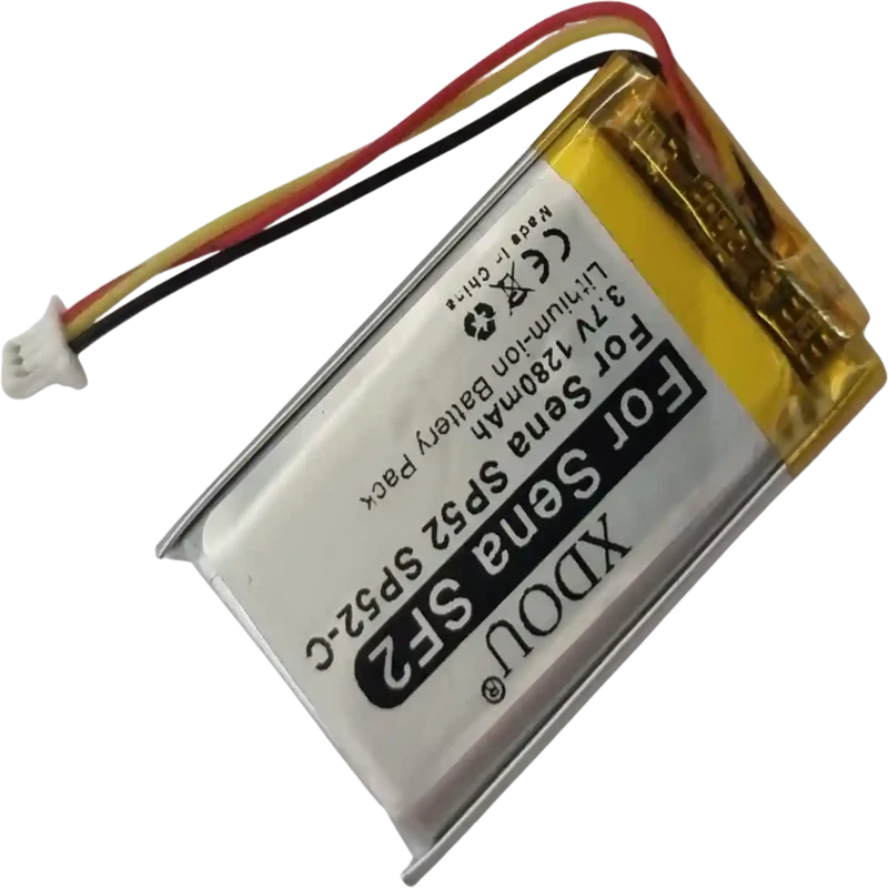 Batterie 3.7v Li-Po 1280mAh pour intercom Sena 3 fils SP52