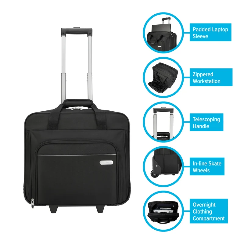 Executive Sac à roulettes pour ordinateur portable 15,6" - Noir