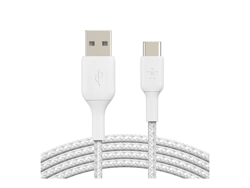 Belkin Câble tressé USB-A USB-C 2m blanc