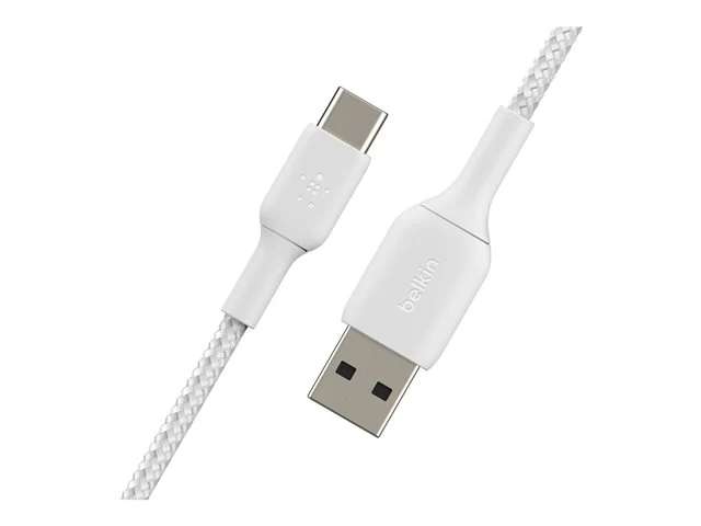 Belkin Câble tressé USB-A USB-C 2m blanc